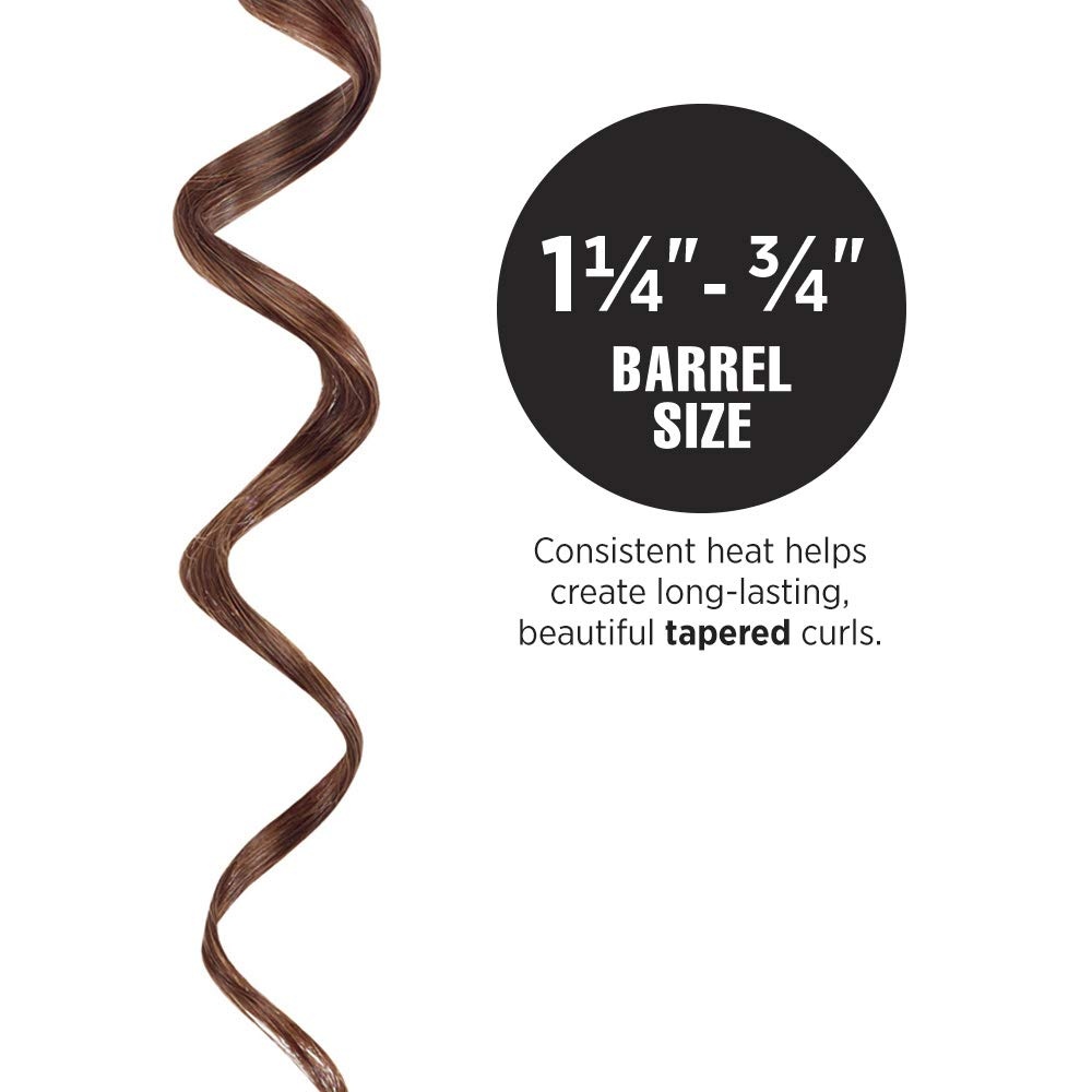 image:imageHOT TOOLS Professional Black Gold XL Tapered Curling Wand for Long Lasting Curls or Waves 1 14 Inches1 Count Pack of 1