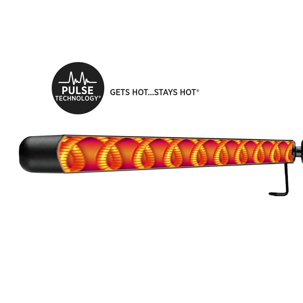 image:imageHOT TOOLS Professional Black Gold XL Tapered Curling Wand for Long Lasting Curls or Waves 1 14 Inches1 Count Pack of 1