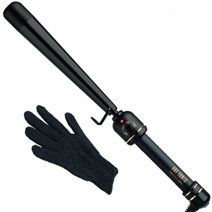 HOT TOOLS Professional Black Gold XL Tapered Curling Wand for Long Lasting Curls or Waves, 1 1/4 Inches(1 Count (Pack of 1))